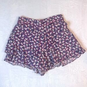 ETTITWA by ANTHROPOLOGIE Womens Flowy Floral Boho Indie Pull On‎ Shorts SZ XS